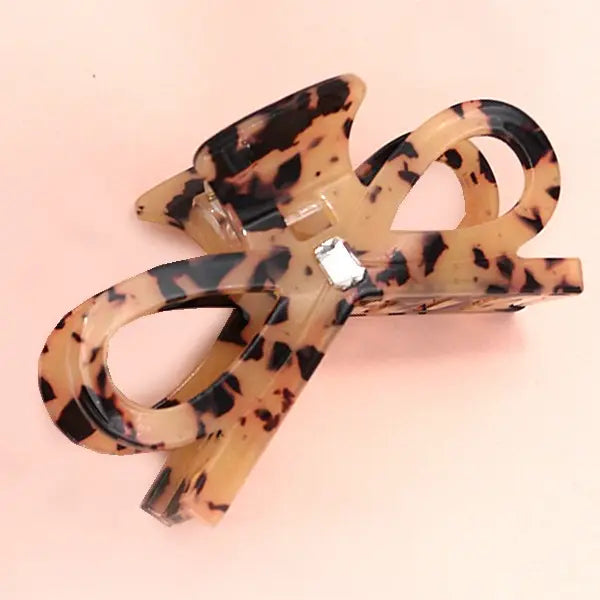 Tort Large Bow Claw Clip