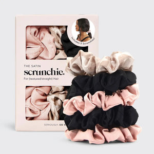 Kitsch Satin Scrunchies 5 pc Set