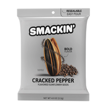 Load image into Gallery viewer, SMACKIN&#39; Sunflower Seeds - Cracked Pepper