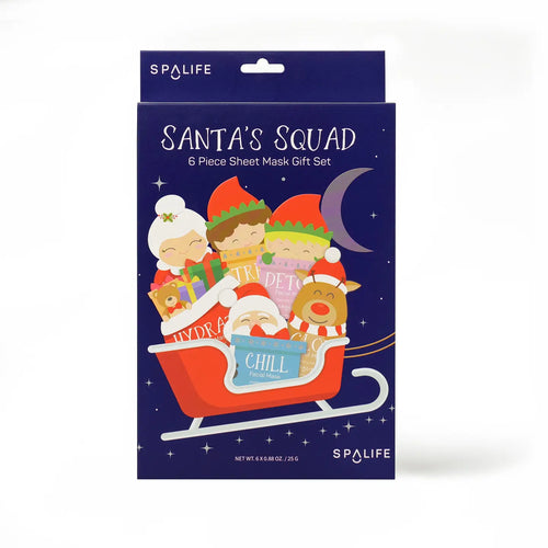 Santa's Squad 6 pc Sheet Mask Gift Set