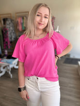 Load image into Gallery viewer, Pink Short Sleeve Top