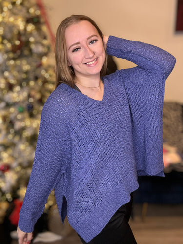 Blue Marlin Dolman Sweater