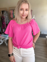 Load image into Gallery viewer, Pink Short Sleeve Top