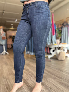 Judy Blue Raw Hem Skinny Jeans