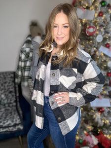 Black Plaid Shacket