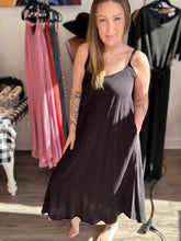 Load image into Gallery viewer, Black Cami Dress