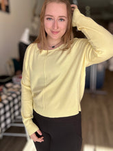 Load image into Gallery viewer, Canary Front Seam Long Sleeve Top