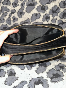 Black Velvet Belt Bag