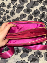 Load image into Gallery viewer, Pink Velvet Belt Bag