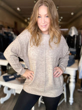 Load image into Gallery viewer, Mocha Front Seam Sweater