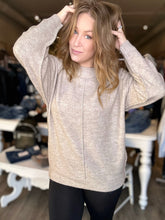 Load image into Gallery viewer, Mocha Front Seam Sweater