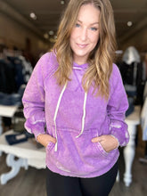 Load image into Gallery viewer, Violet Washed Fleece Hoodie