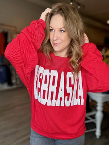 Nebraska Ribbed Sweatshirt