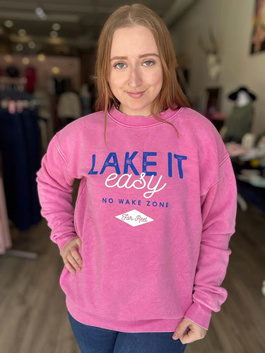 Pink Lake It Easy Pullover