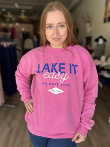 Pink Lake It Easy Pullover