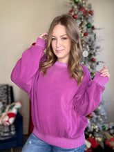 Load image into Gallery viewer, Purple Fleece Pullover