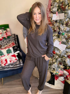 Charcoal Long Sleeve Lounge Set