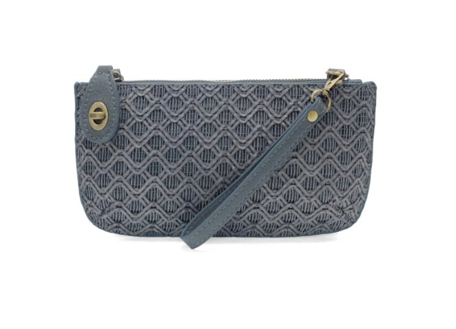 Lattice Woven Crossbody Wristlet