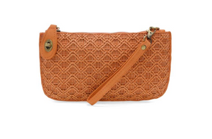 Lattice Woven Crossbody Wristlet