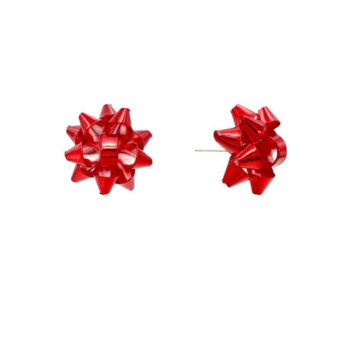 Red Bow Studs