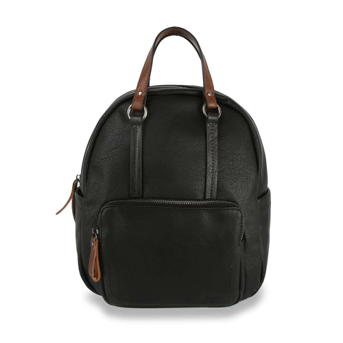 Black Pocket Backpack